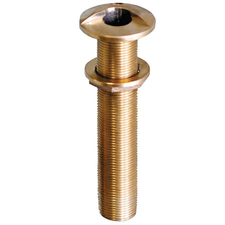 Groco 3/4" Bronze Extra Long High Speed Thru-Hull Fitting w/Nut HSTHXL-750-W